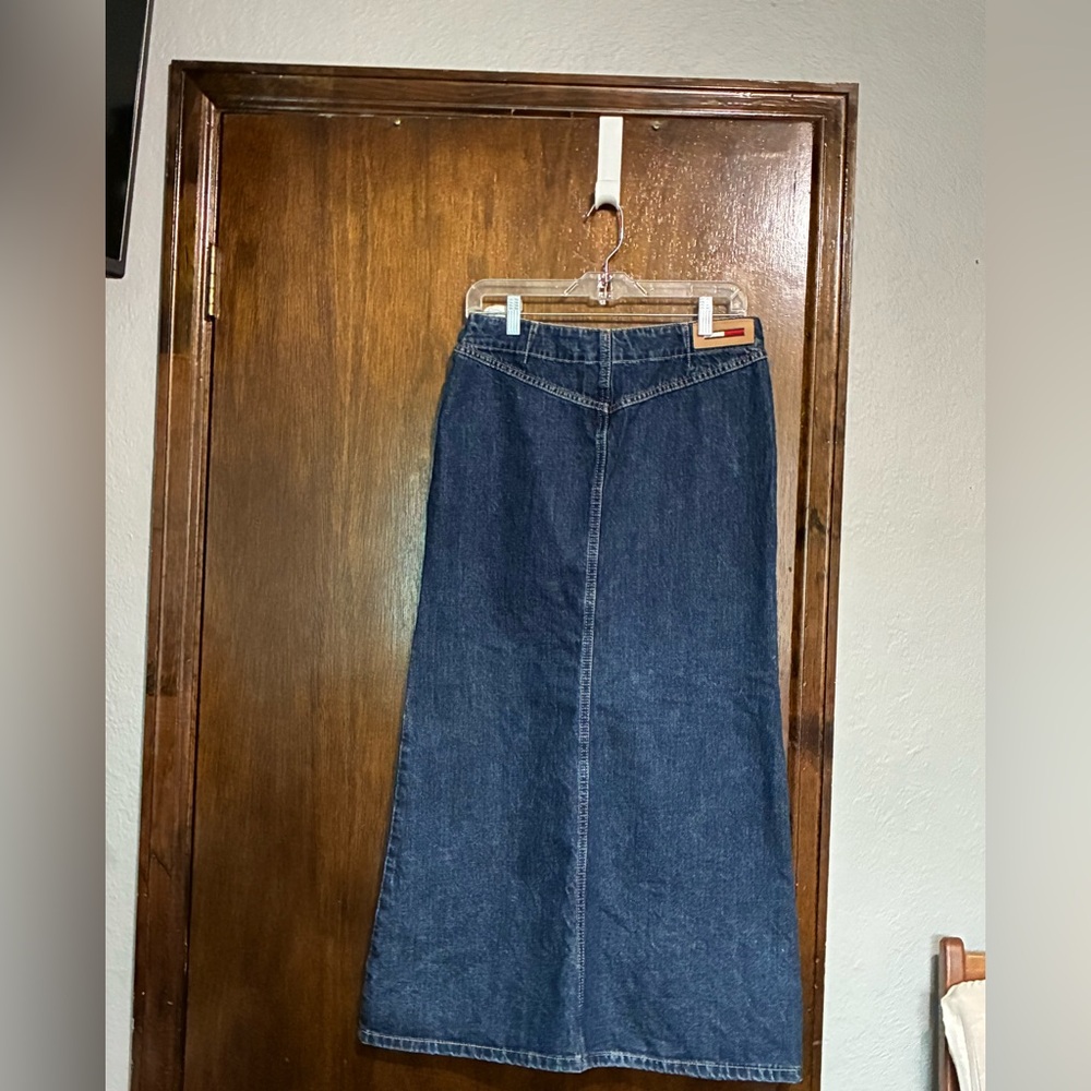 Tommy Hilfiger Vintage Y2K Long Denim Skirt Size 4 - Picture 7 of 11